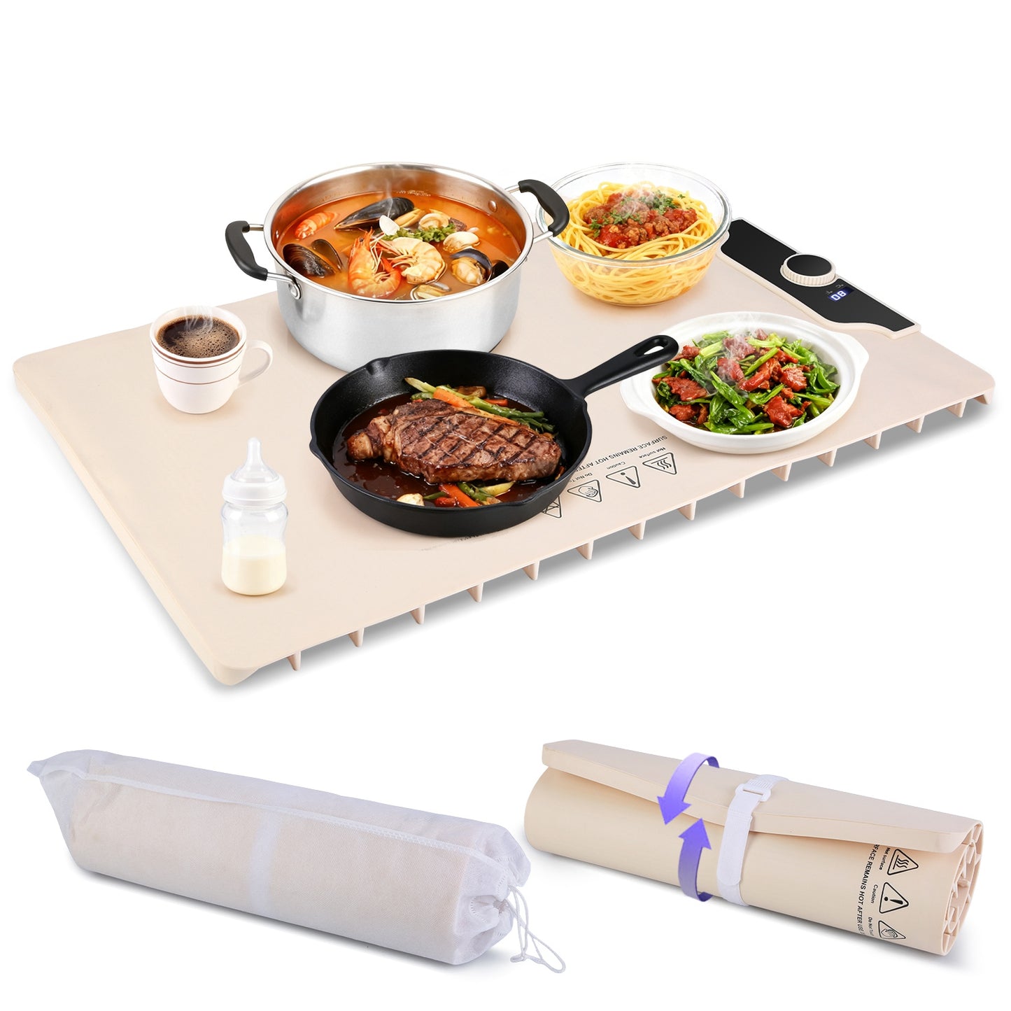 Food Warming Mat  Heating Electric Silicone