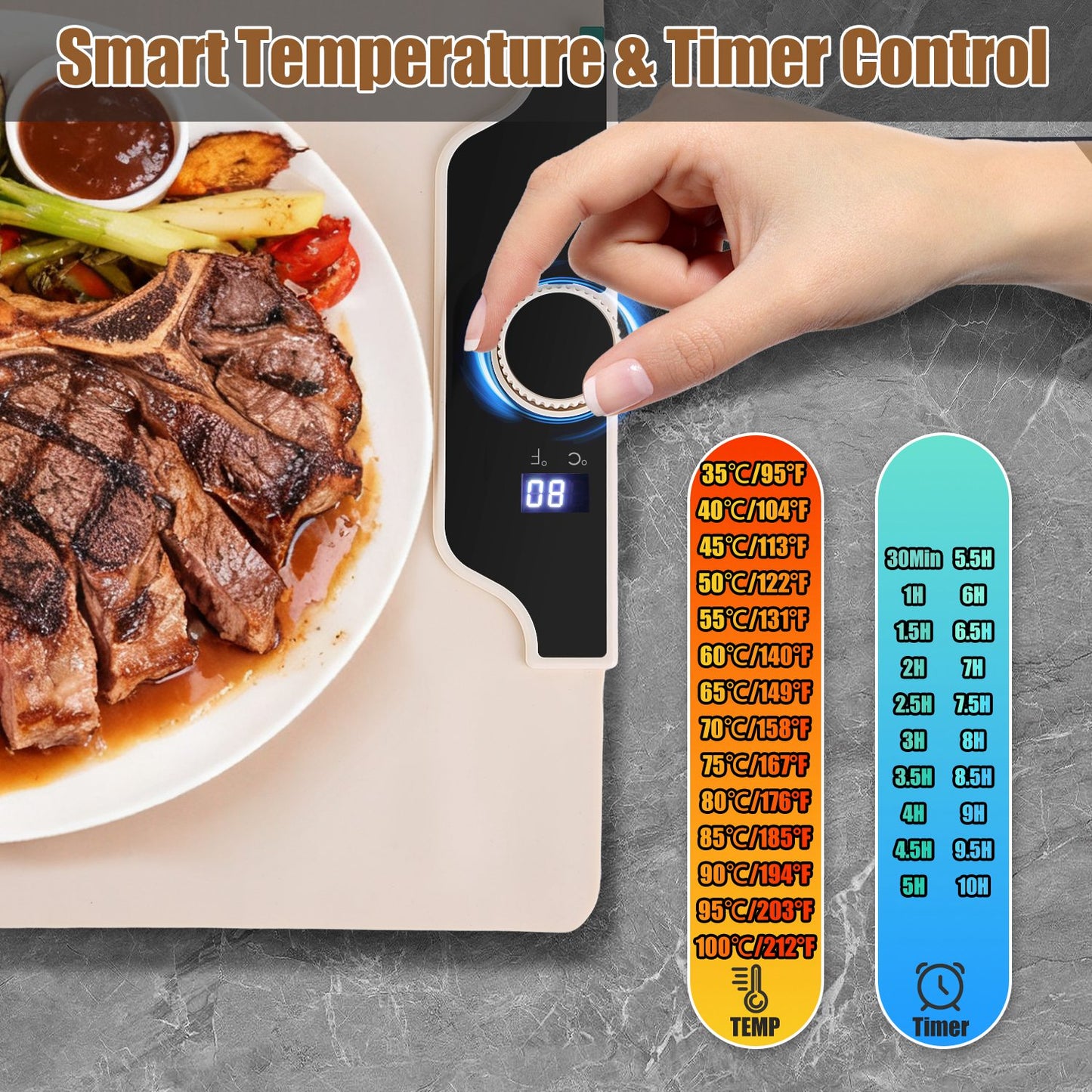 Food Warming Mat  Heating Electric Silicone