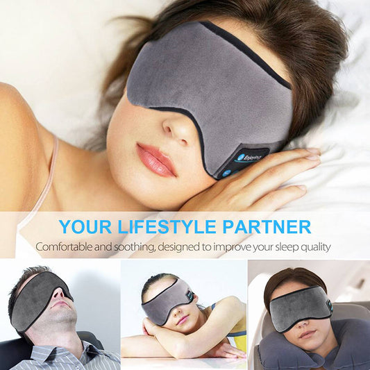 Wireless Bluetooth 5.0 Earphones Sleeping Eye Mask Music Player Sports