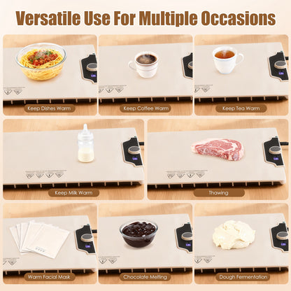 Food Warming Mat  Heating Electric Silicone