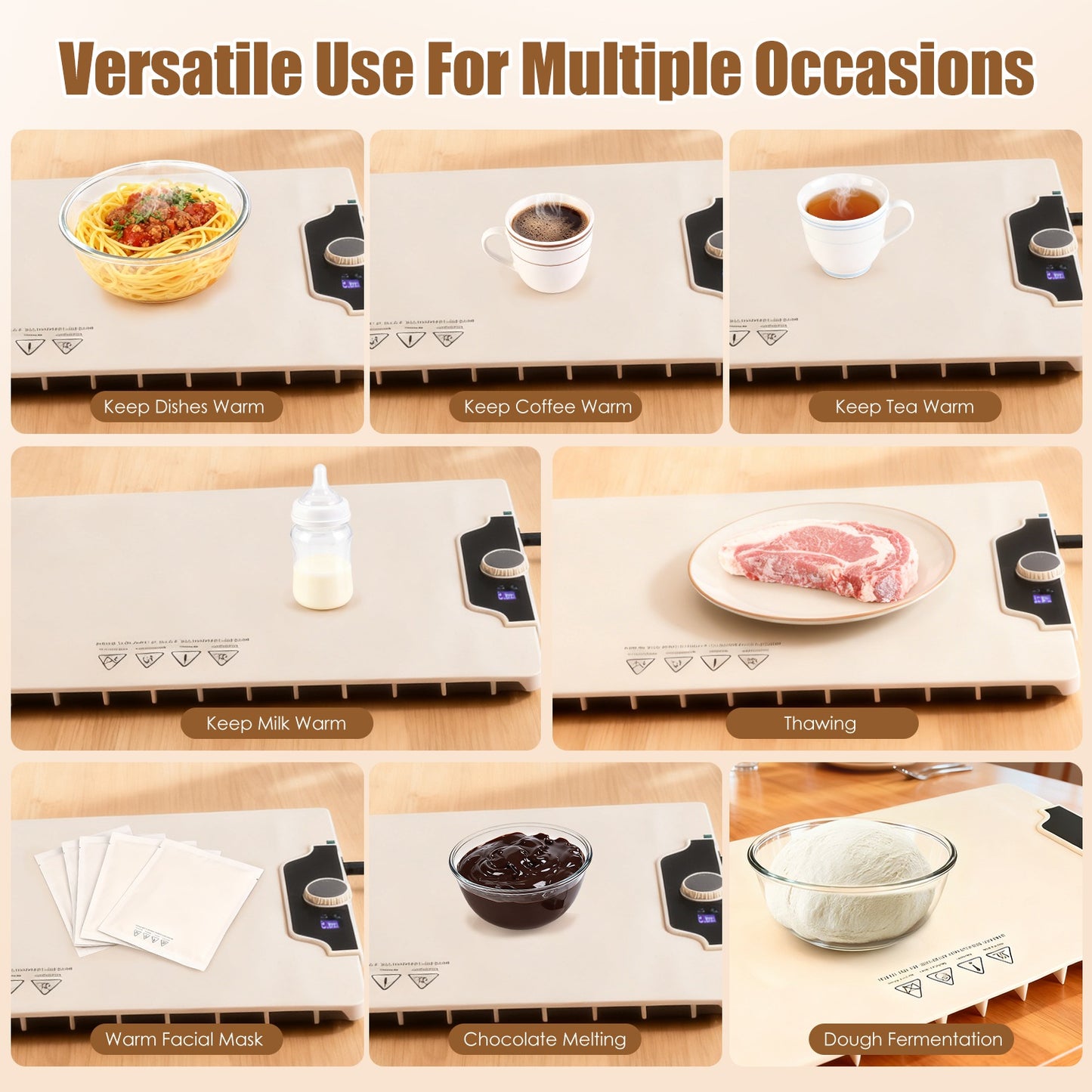 Food Warming Mat  Heating Electric Silicone