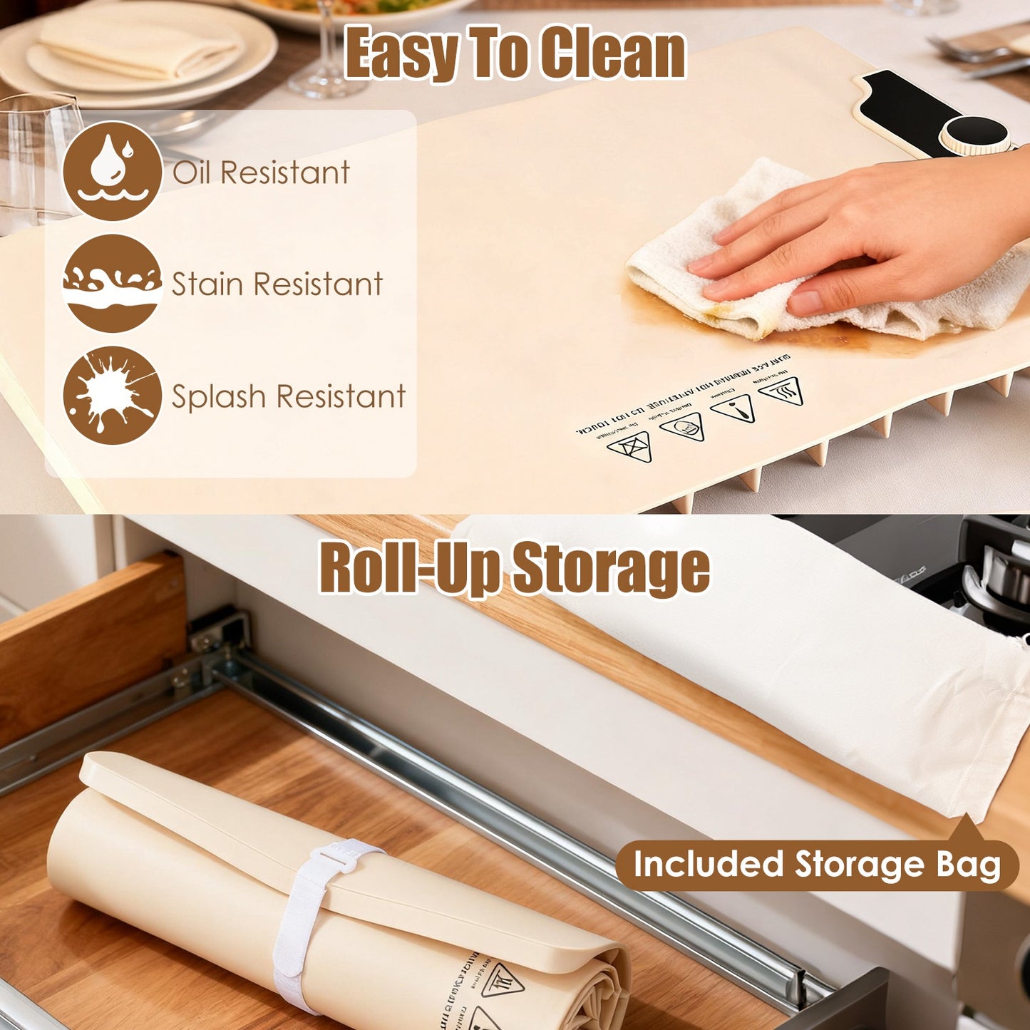 Food Warming Mat  Heating Electric Silicone
